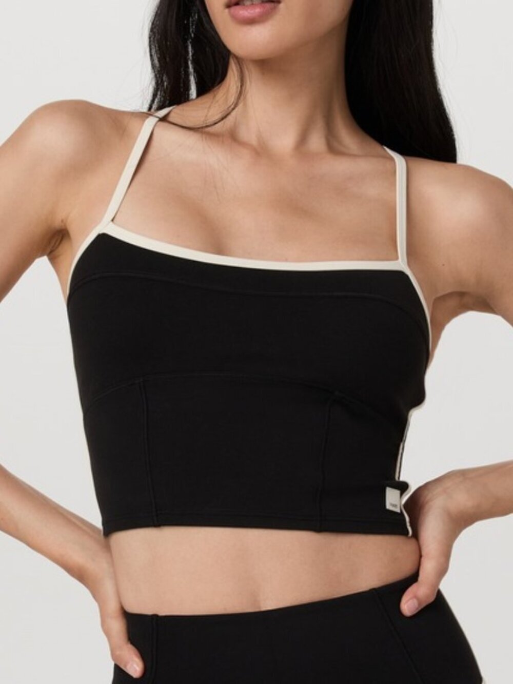 Vuori AllTheFeels Corset Tank - Black - Size Large